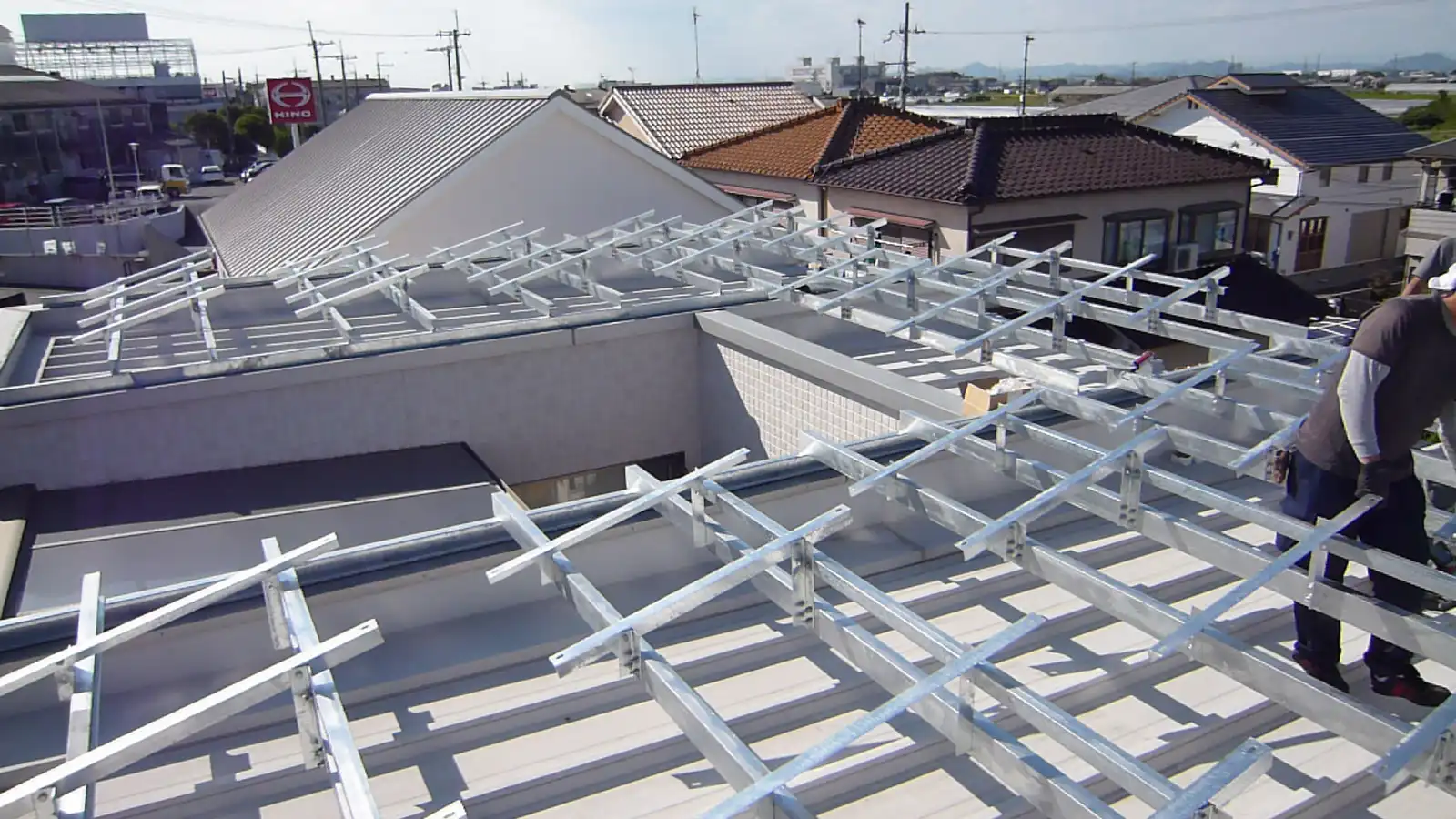 太陽光発電工事- 施工中